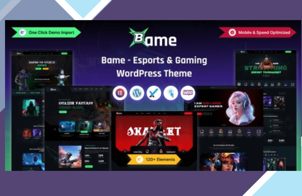 Bame – eSports and Gaming WordPress Theme