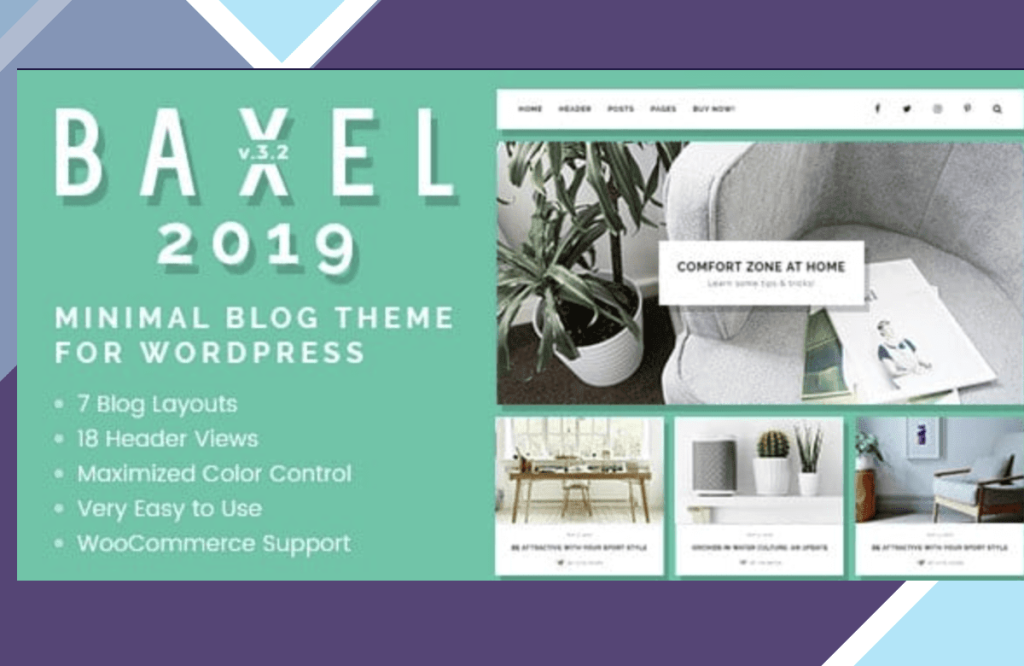 Baxel – Minimal Blog Theme for WordPress