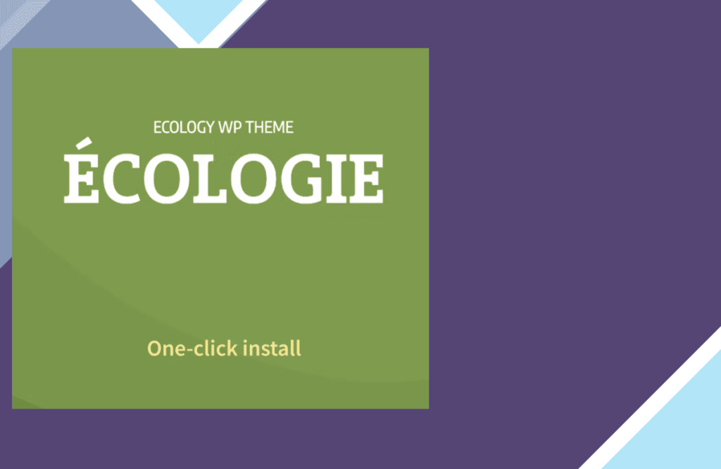 Ecologie Environmental and Ecology WordPress Theme