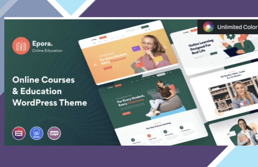 Epora – Online Courses and Education WordPress Theme