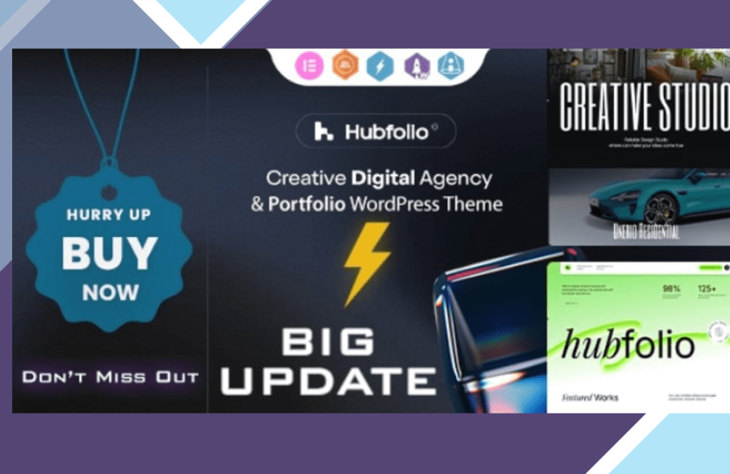 Hubfolio – Creative Portfolio and Digital Agency WordPress Elementor Theme