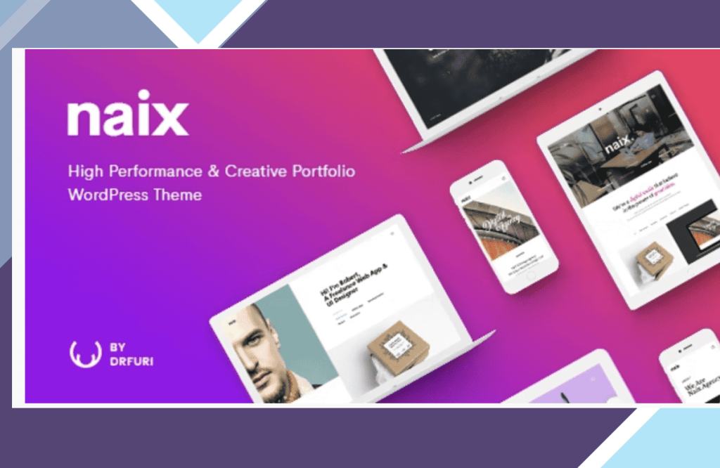 Naix – Creative and High Performance Portfolio WordPress Theme