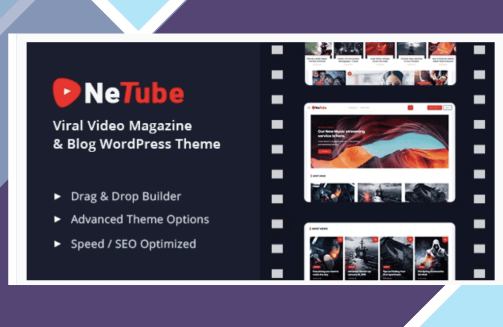 Netube – Viral Video Blog / Magazine WordPress Theme