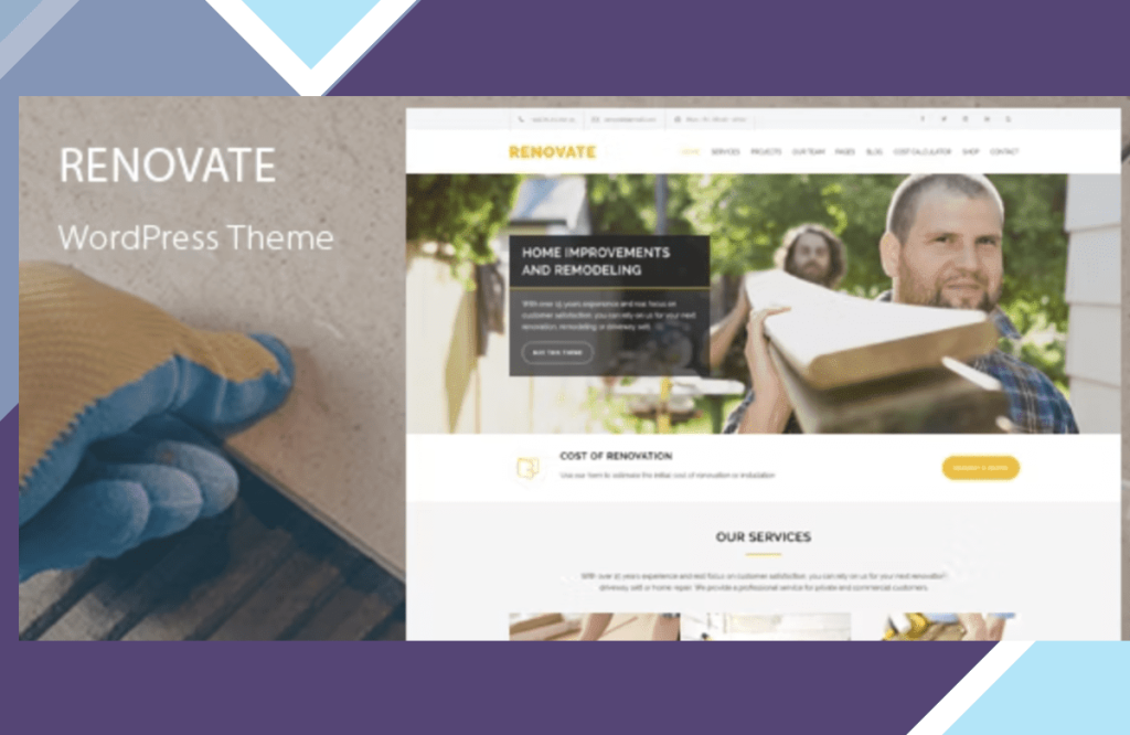 Renovate – Construction WordPress Theme