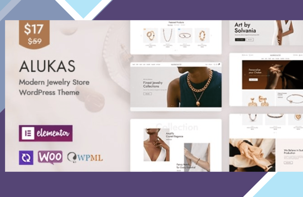 Alukas – Modern Jewelry Store WordPress Theme