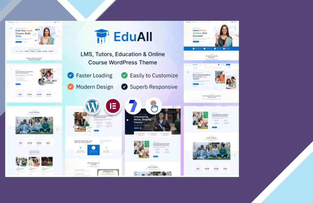 EduAll – Education LMS Tutors and Course WordPress