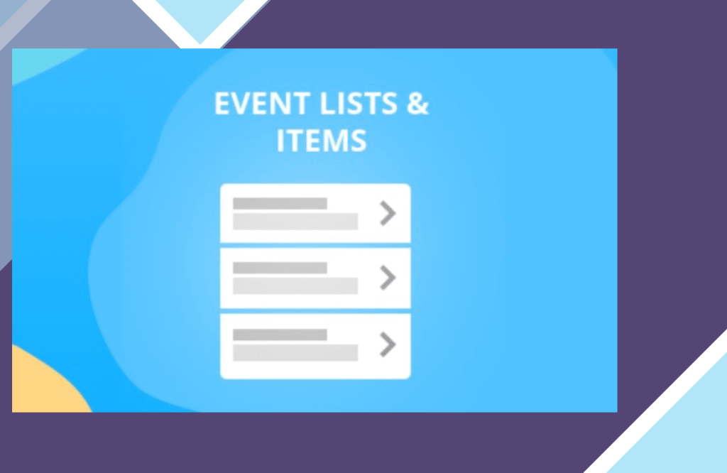 EventOn Lists and Items
