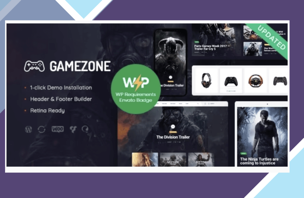 Gamezone – Gaming Blog and Store WordPress Theme