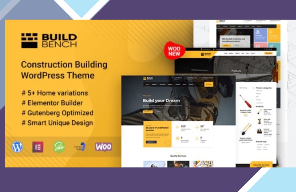 Buildbench – Construction Building WordPress Theme
