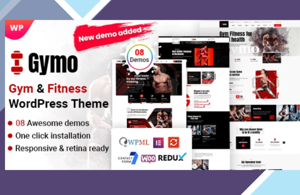 Gymo – Gym and Fitness WordPress Theme