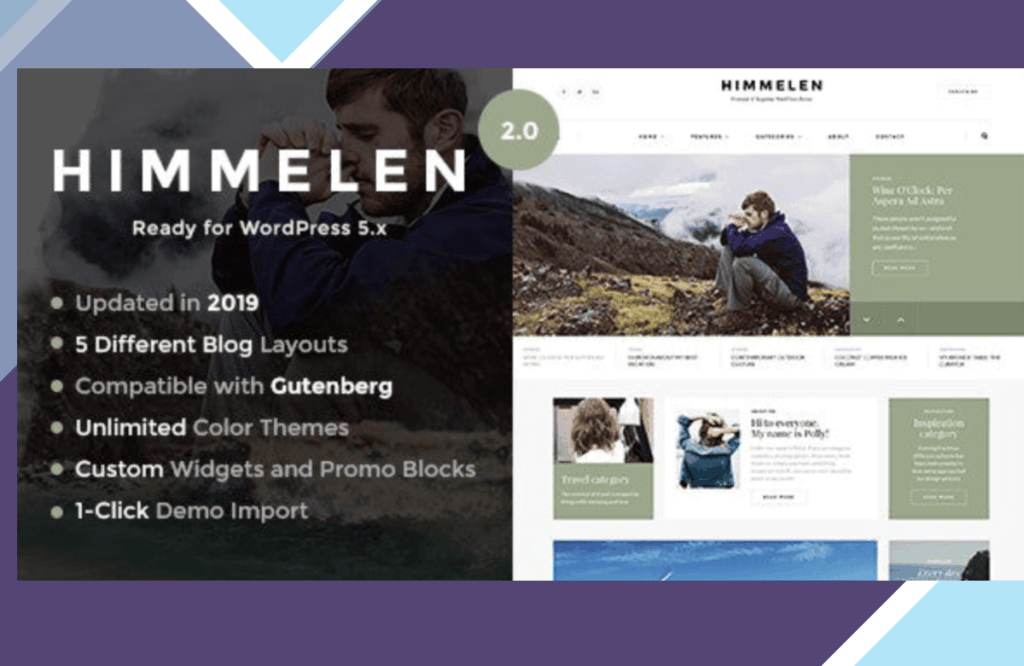 Himmelen – Personal Minimal WordPress Blog Theme