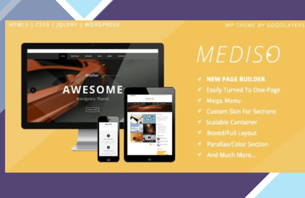 Mediso – Corporate / One-Page / Blogging WP Theme