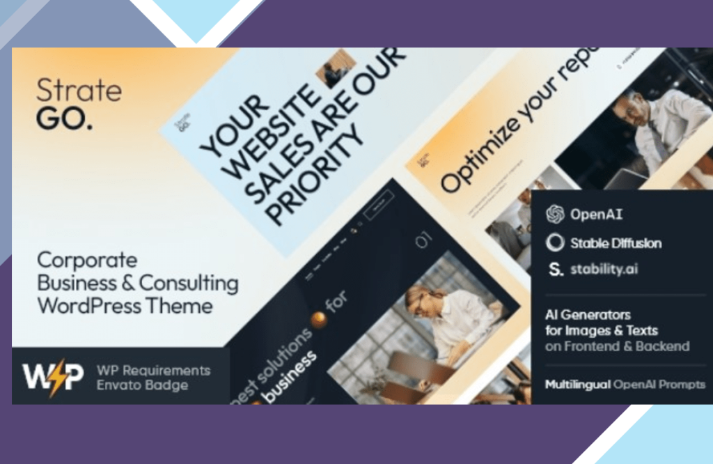 Stratego – Corporate Business and Consulting WordPress Theme
