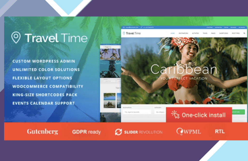 Travel Time – Tour and Hotel WordPress Theme
