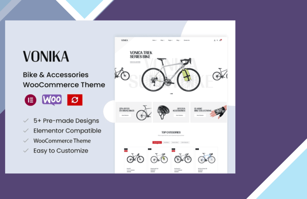 Vonica – Bike and Accessories WooCommerce Theme