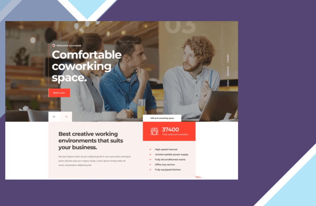 Codesk – Creative Office Space WordPress Theme
