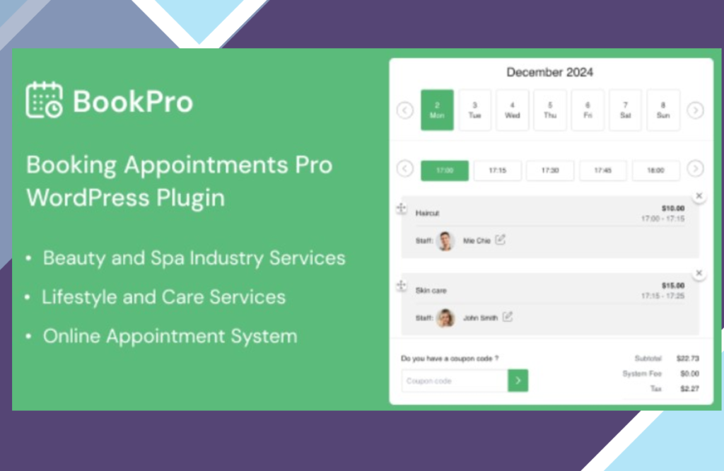 BookPro – Appointment Booking WordPress Plugin